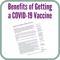 Benefits of getting a COVID-19 vaccine