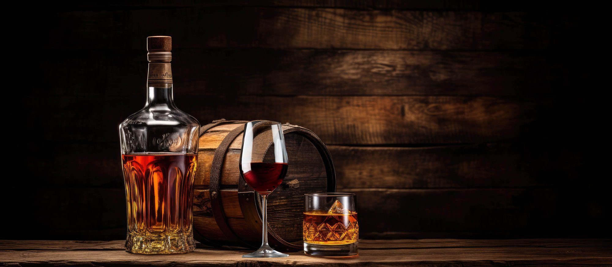 Bourbon and wine image