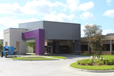 Exterior Main Entrance and Drop Off