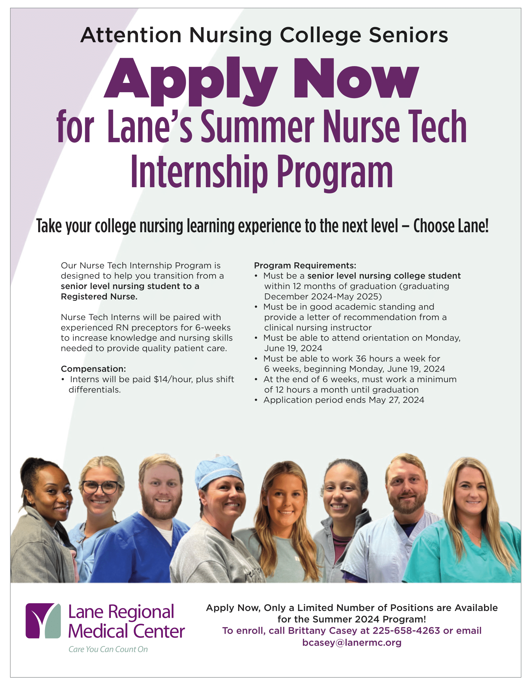 Nurse Tech Internship 2024 Flier_Ven-1