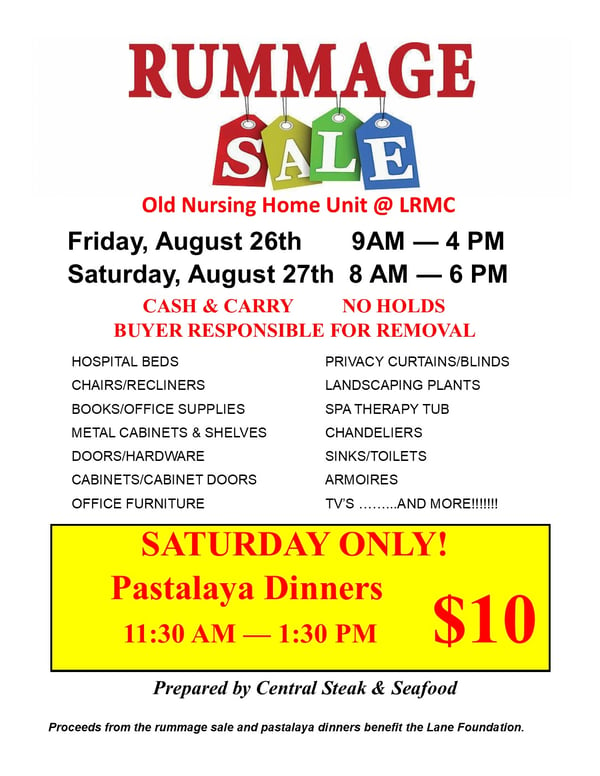 rummage sale flyer