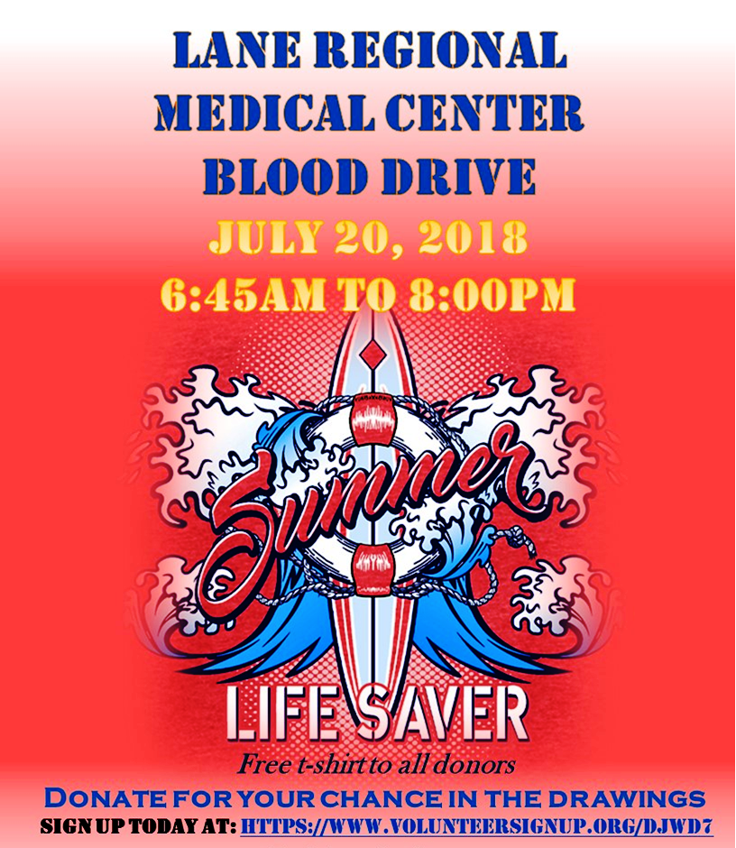 Blood Drive at Lane Regional Medical Center