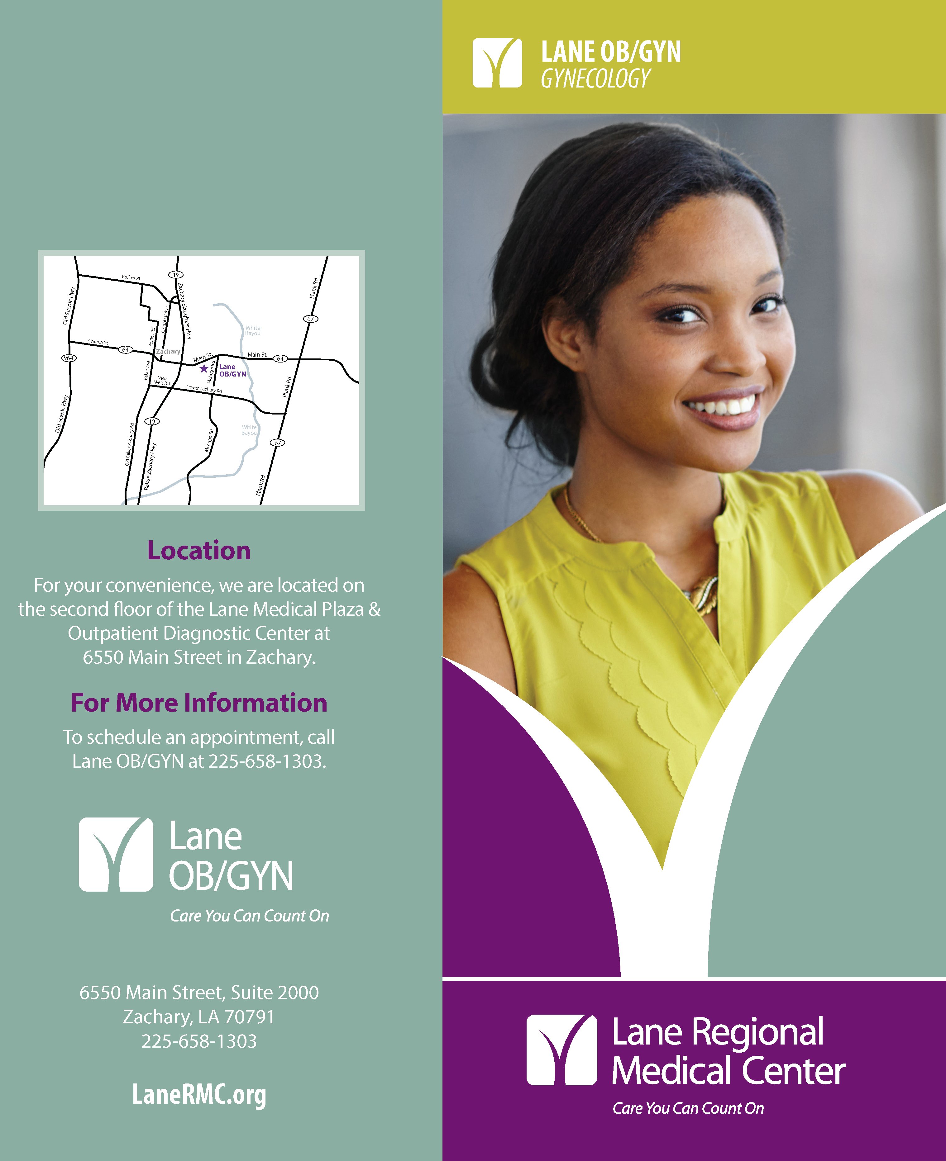 Lane OB/Gyn Gynecology Brochure