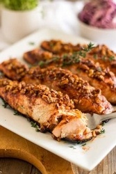 Crunchy-Crusted Salmon Fillets