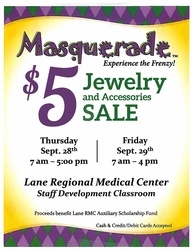 Masquerade $5 Jewelry and Accessories Sale