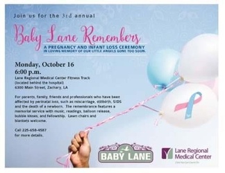 Lane Regional To Host Pregnancy & Infant Loss Ceremony