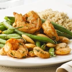 Paprika Shrimp & Green Bean Sauté