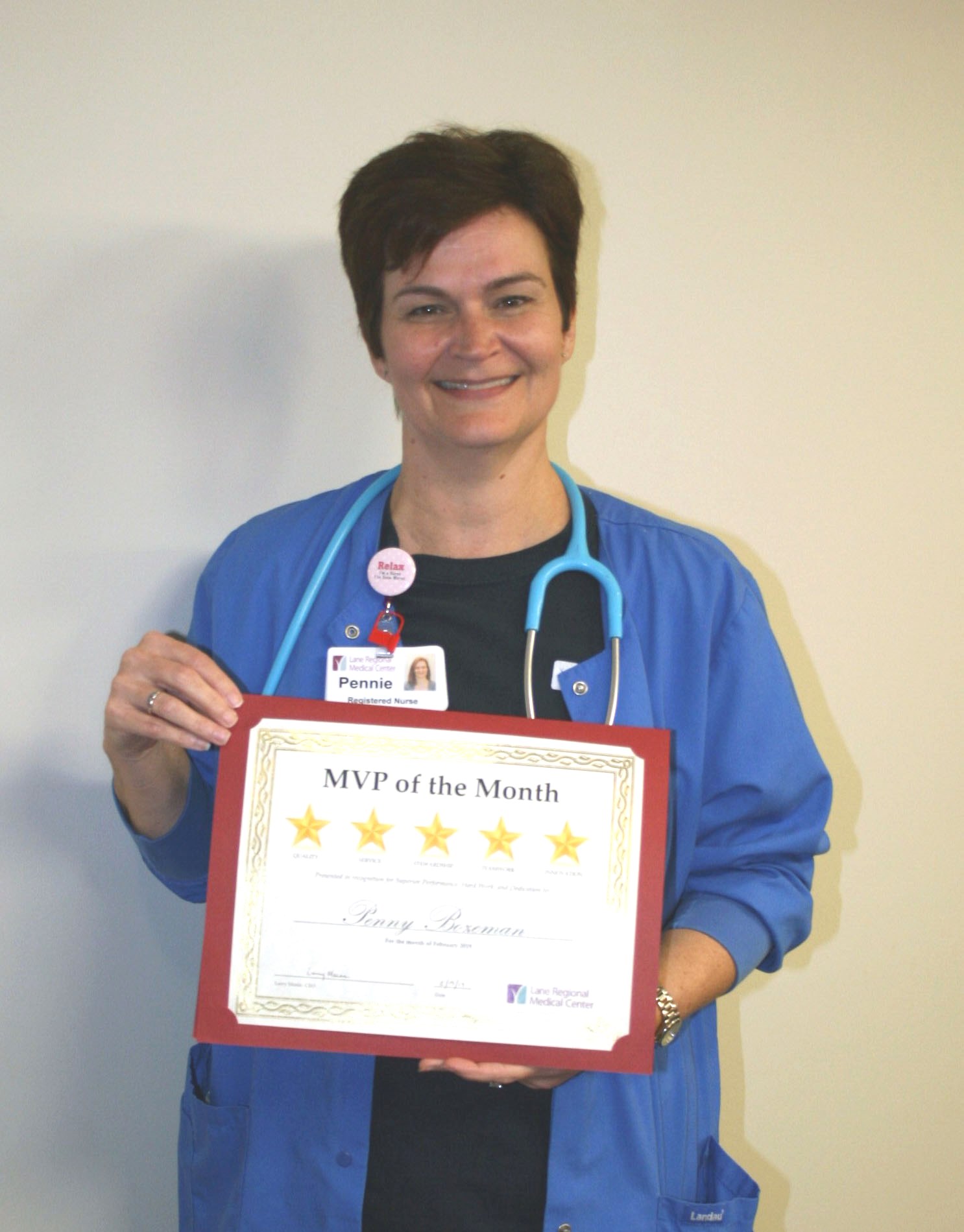 Pennie Bozeman, RN, Named February MVP