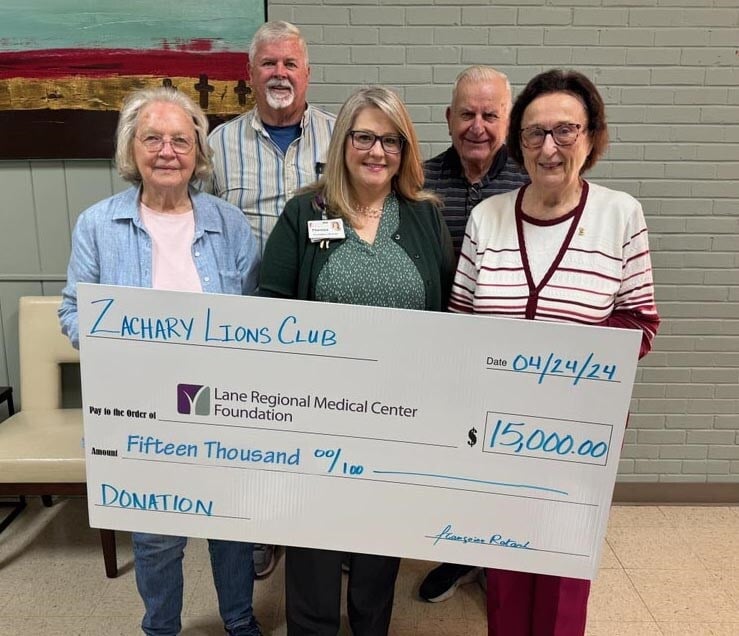 Lane Foundation Receives Donation