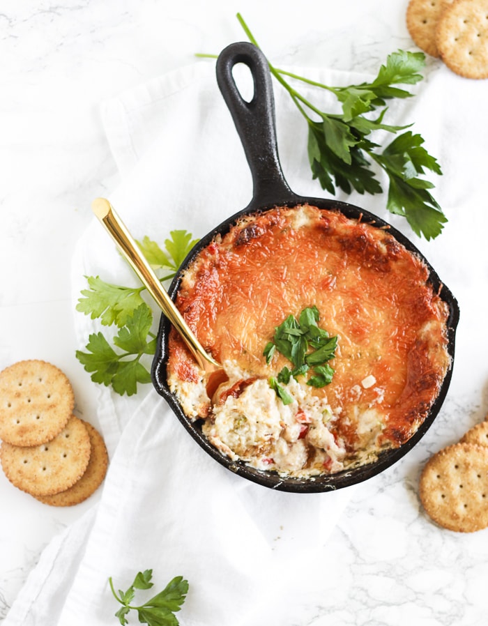 Healthy Red Pepper Crab Dip