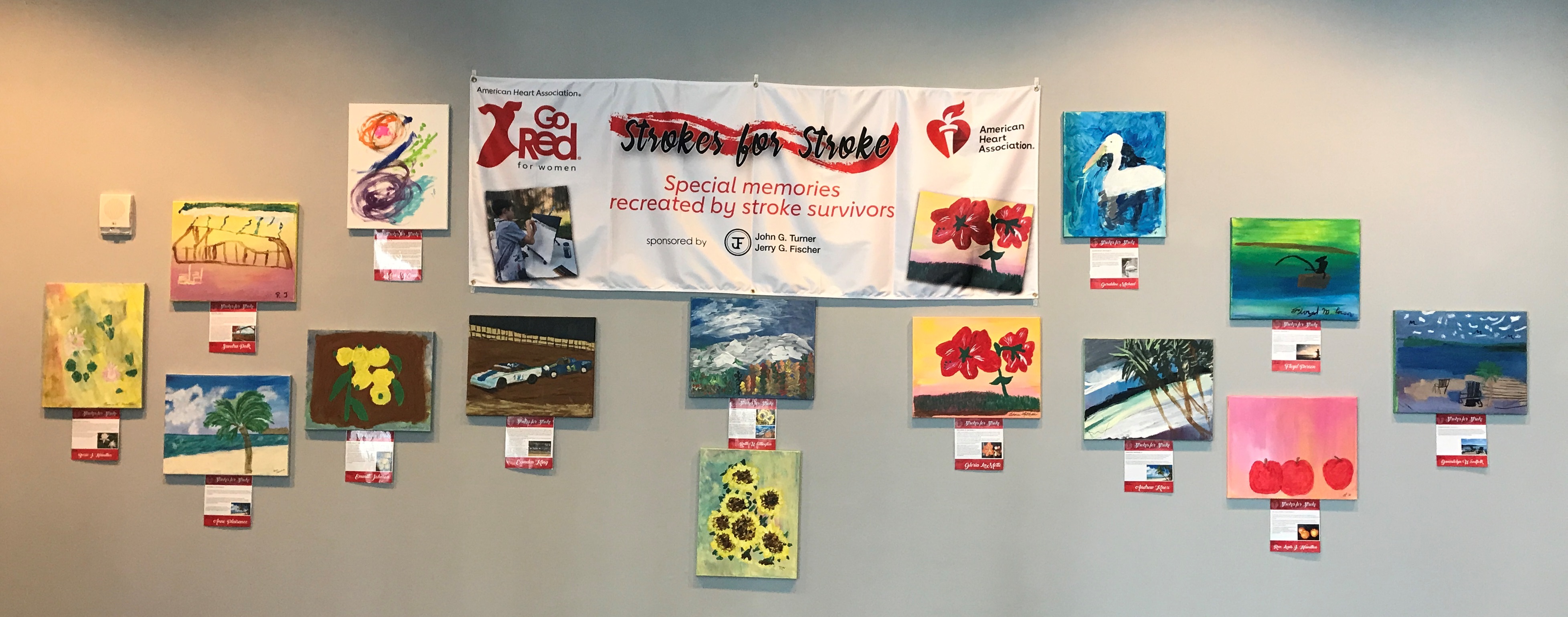 AHA's "Strokes for Stroke" Traveling Art Show at Lane