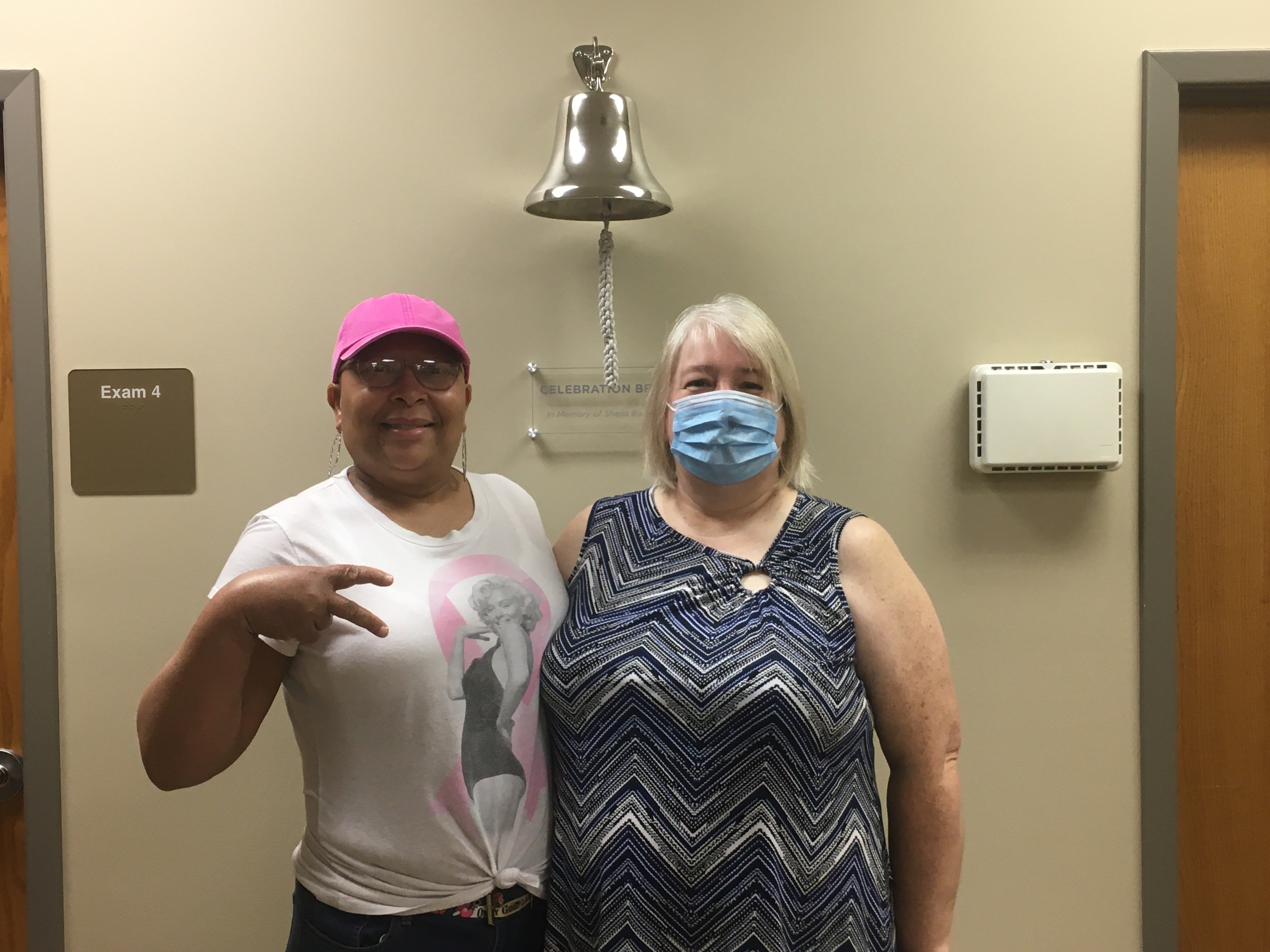 Wanda Hayes Rings the Bell at Lane Cancer Center